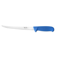 Victory Knives 250622200 - 2.5mm x 22cm Stainless Steel Narrow Filleting Knife (Blue Progrip Handle)