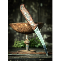 272015130LM - 15cm Full Tang Boning Knife, Tattooed Butcher