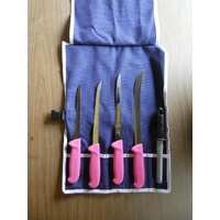VICFIS2_Pink - Knife Roll For Offshore/Large Fish 